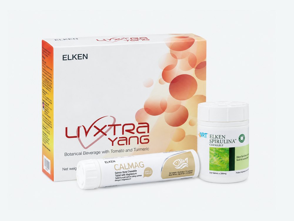 Elken LivXtra Yang, Calmag and Spirulina